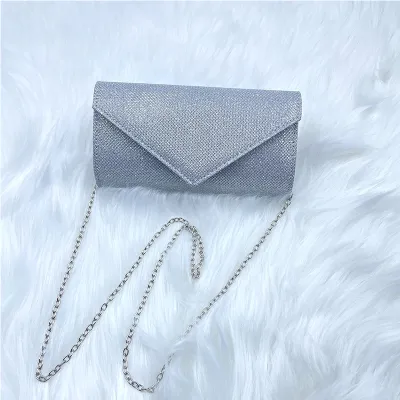 European And American Style Fashion Flash Material Dinner Bag Clutch