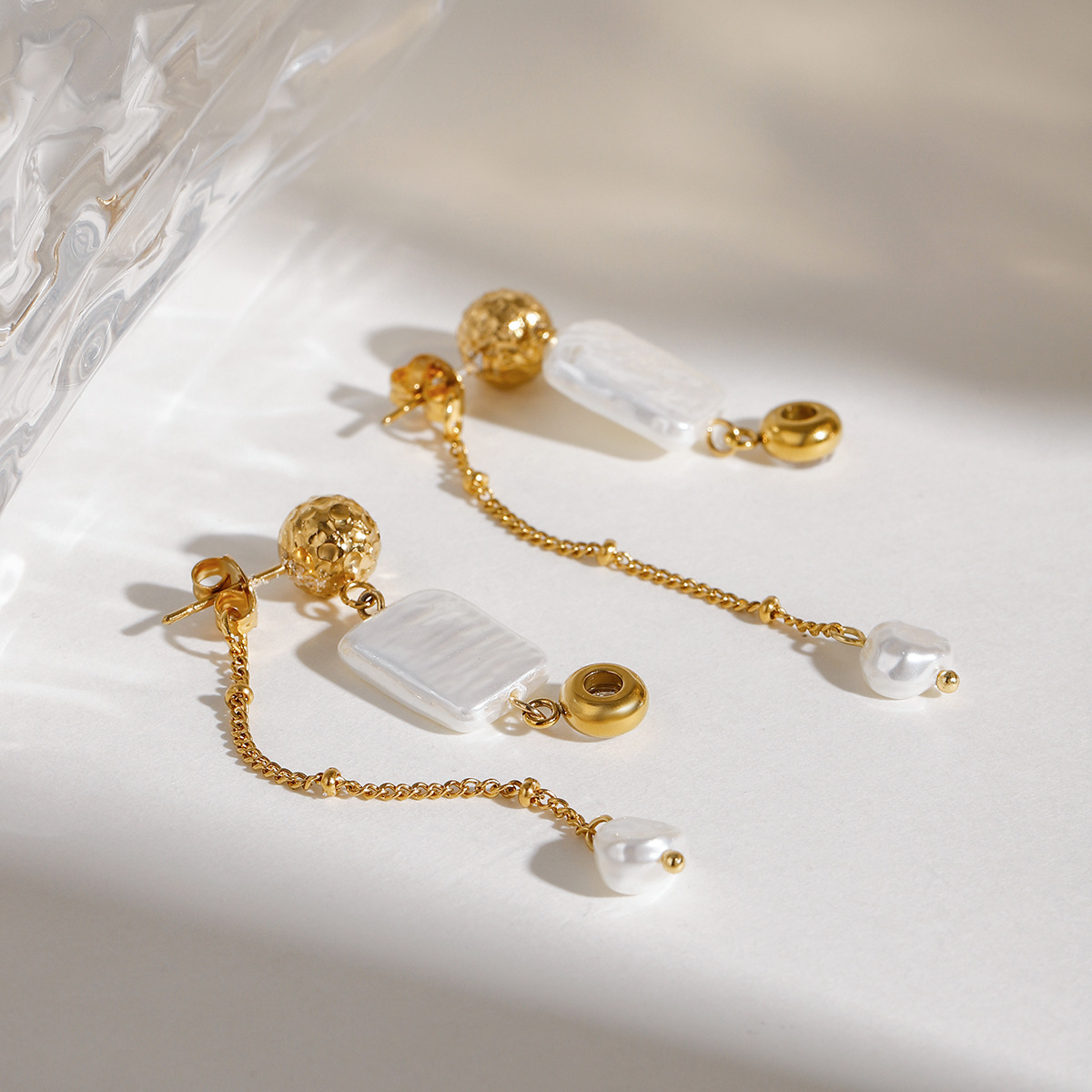 Bowknot Tassel Niche Retro Titanium Steel Earrings