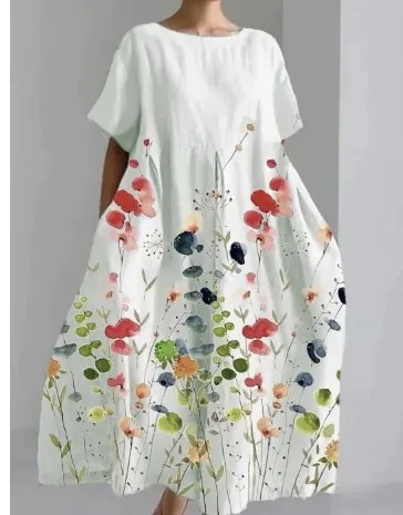 Women's Fashion Personalized Short sleeved Printed Dress A89Qkd237Xn9Wn05 - Shop at LoveMi