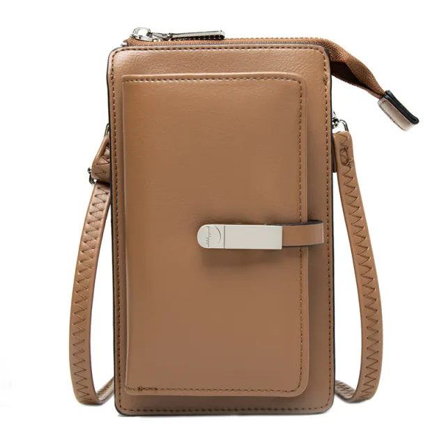 Multi functional Touch Screen Phone Bag Women Brown - Shop at LoveMi