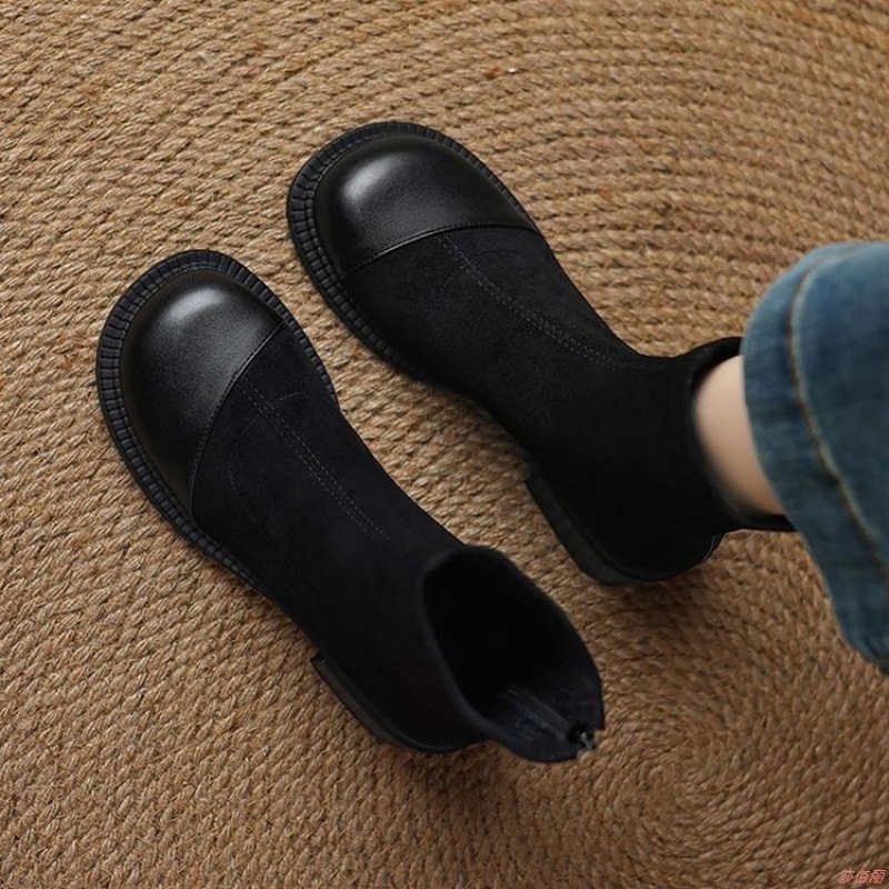 Korean-style Versatile Sock Boots Casual Stretchy Slim-fit