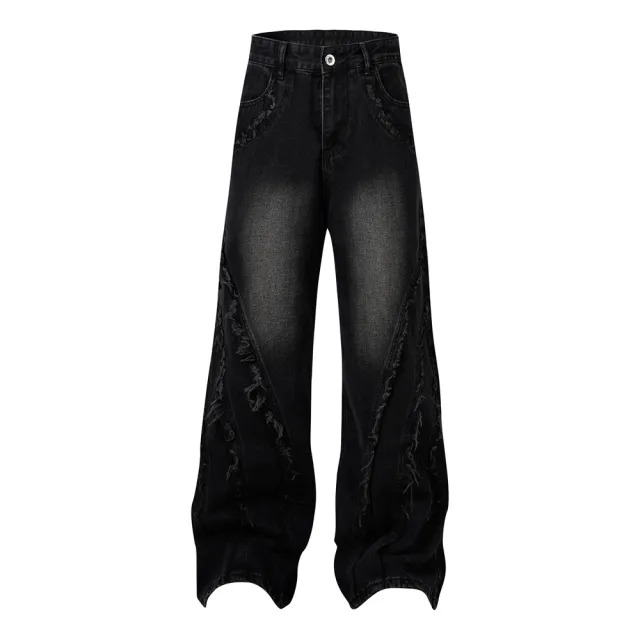 Retro Unisex Wear Bootcut Pants Black - Shop at LoveMi