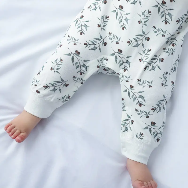 Spring And Autumn Organic Cotton Baby Jumpsuit