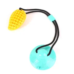 Pet Toy Sucker Drawstring Dog Molar Leakage Mango Molar Rod - Green Yellow - View 1