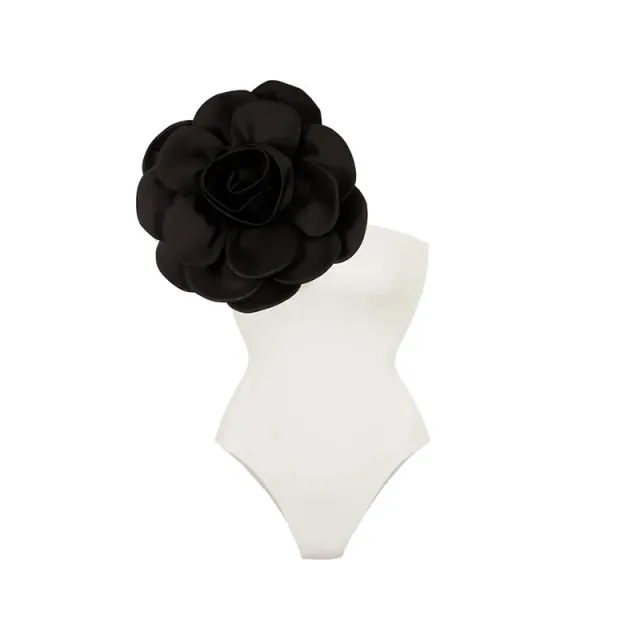 Women's Big Flower One piece Swimsuit All matching Women Style 1 M - Shop at LoveMi