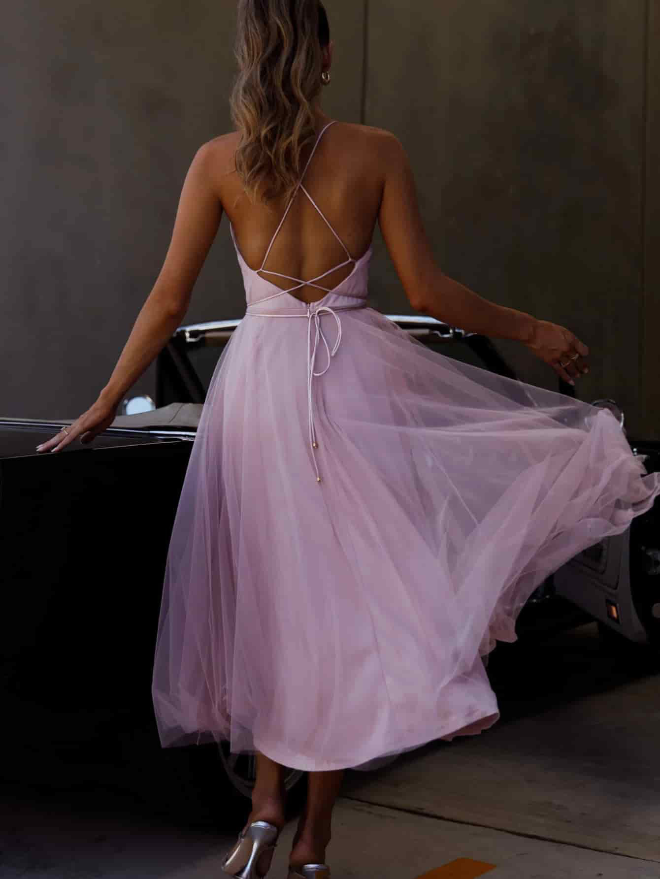 Women's Sexy Sleeveless Camisole Gown Slim Fit Dress
