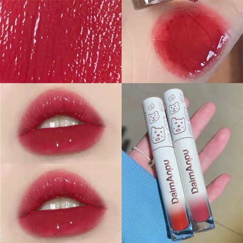 Women's Fashion Mirror Lip Glaze Lasting Color 06 Rose Iced Tea - Shop at LoveMi