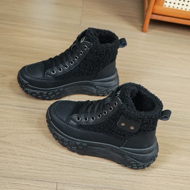 New Warm Non slip High Top Snow Boots Black - Shop at LoveMi