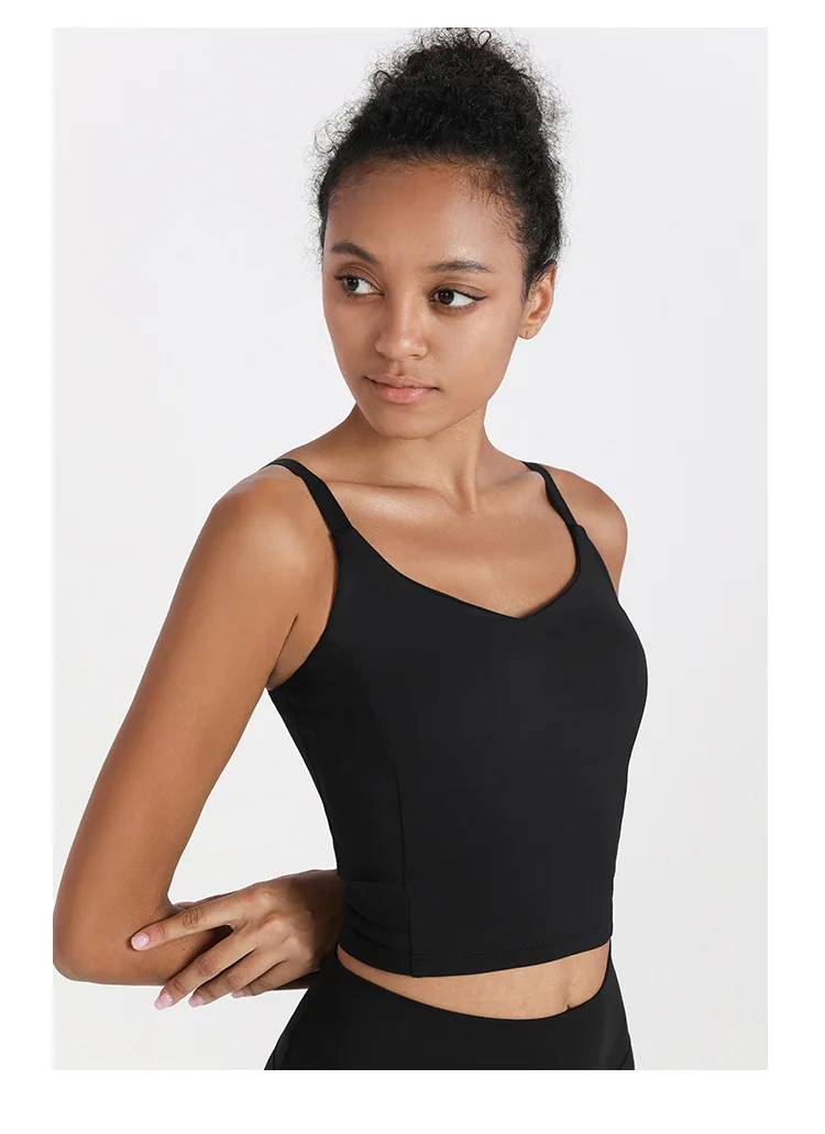 Title 22, New quick-drying yoga vest with chest pad