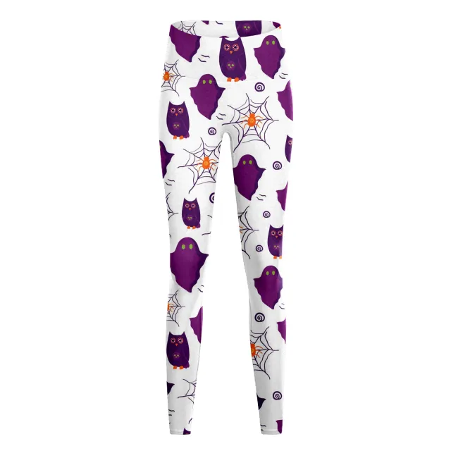 Women's Fashion Casual Halloween Pumpkin Print High Waist Yoga Slim Fit Fitness Pants Yjkxps157 3Xl - Shop at LoveMi