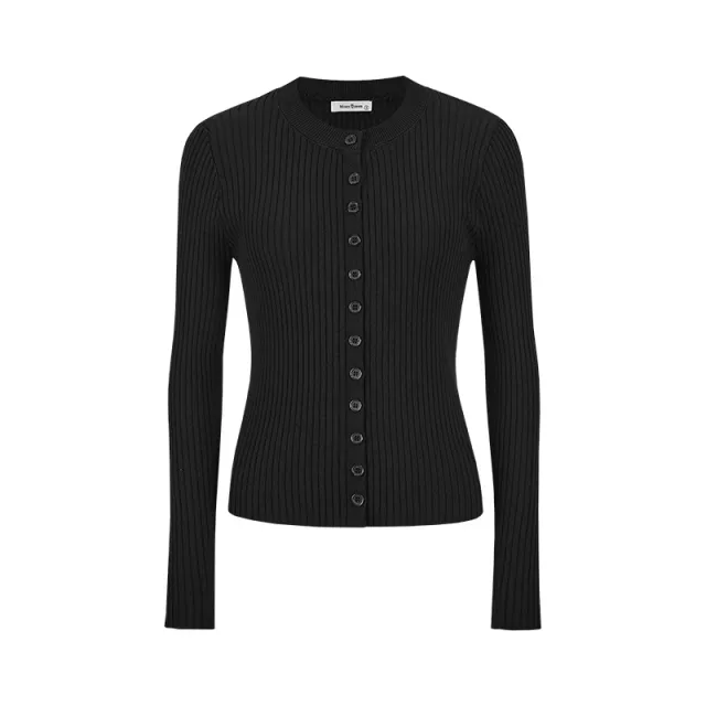 Casual Women's Single breasted Knitted Cardigan Jacket Inner Vest Black - Shop at LoveMi