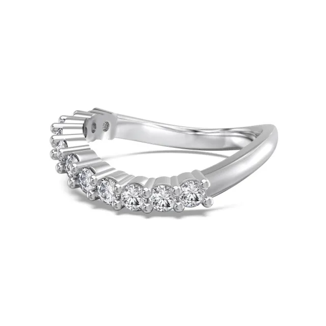 Light Luxury Japanese And Korean S925 Sterling Silver Ring Women's Simple Platinum - Shop at LoveMi