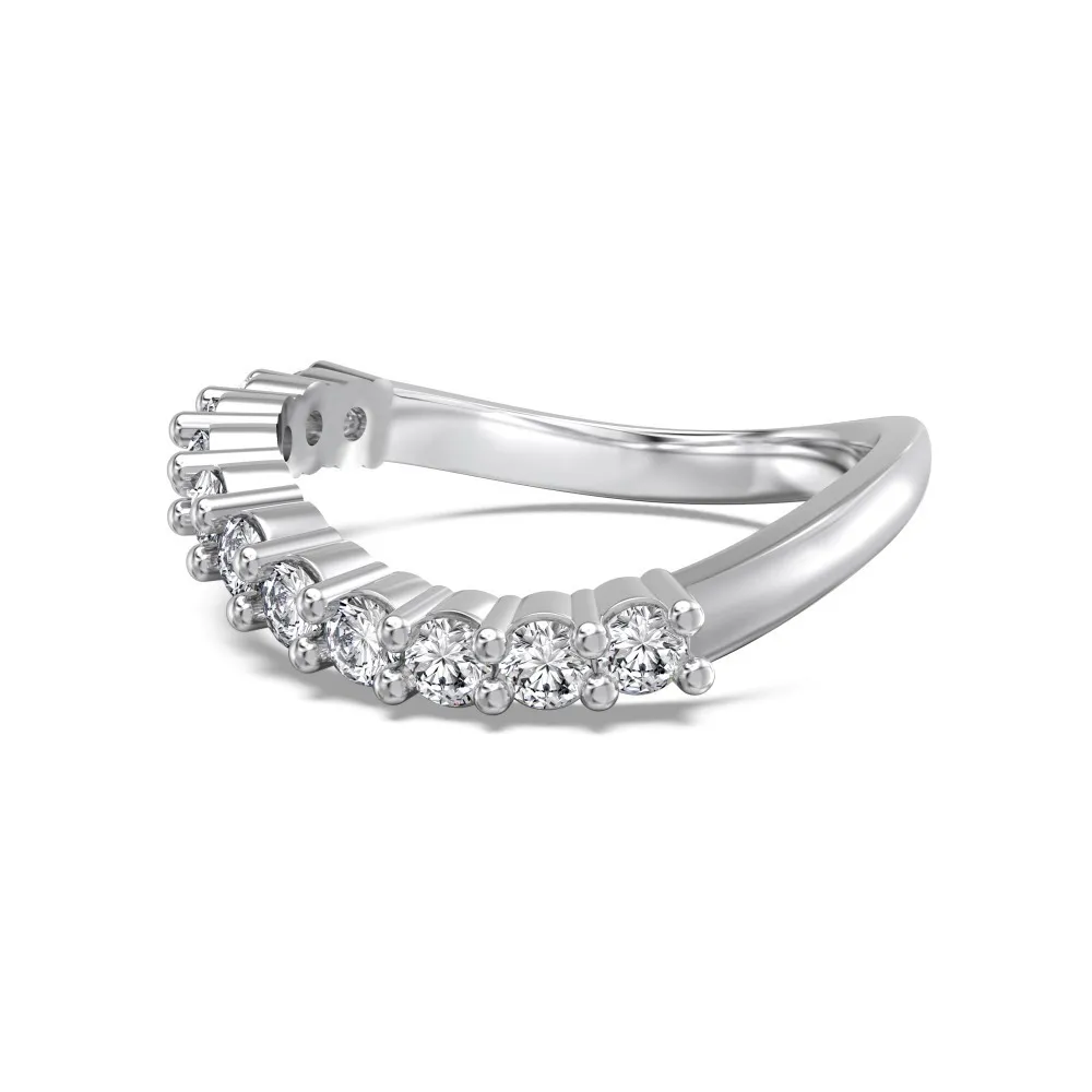 Light Luxury Japanese And Korean S925 Sterling Silver Ring Women's Simple - Platinum