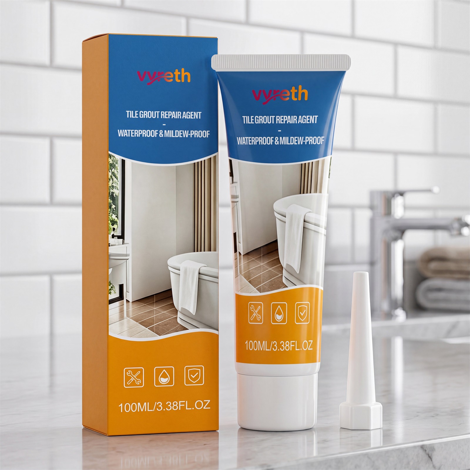 Vyreth Tile Floor Grout Sealant And Repair Filler