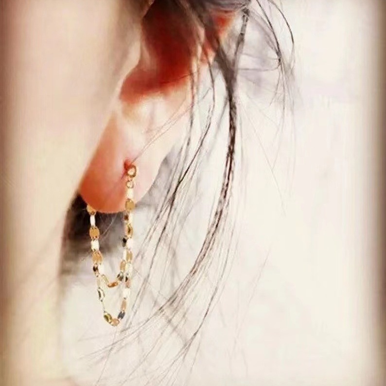 Simple Tassel Chain Earrings For Women