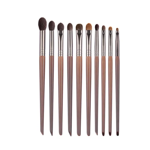 Eyeshadow Brush Set Fine Guangfeng Wool Super Soft 10 Pcs - Shop at LoveMi