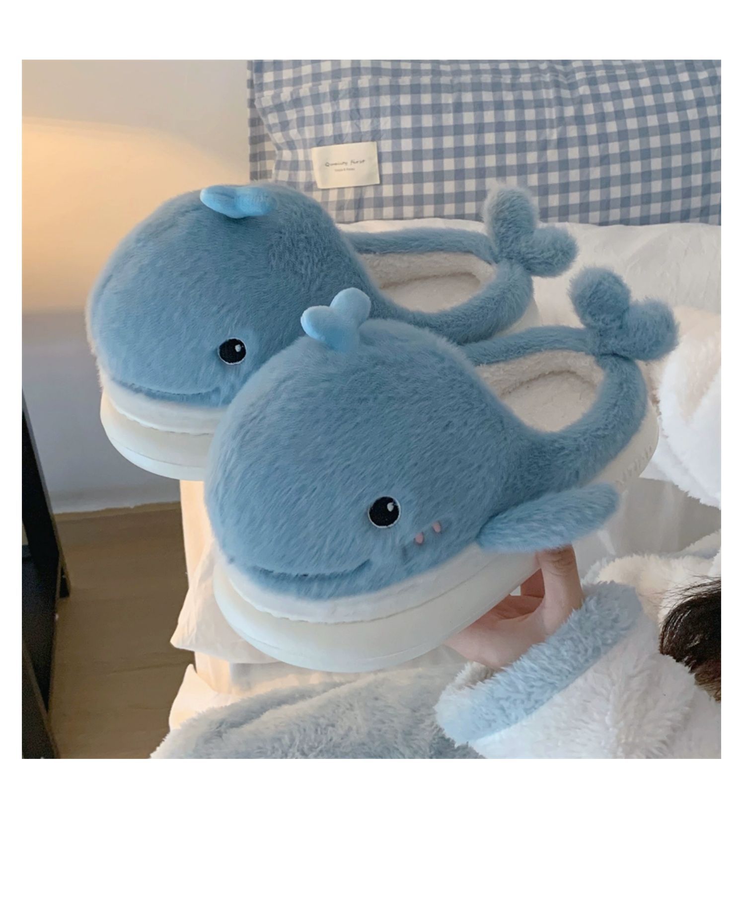 Title 5, Creative Cartoon Plush Dancing Whale Cotton Sli...