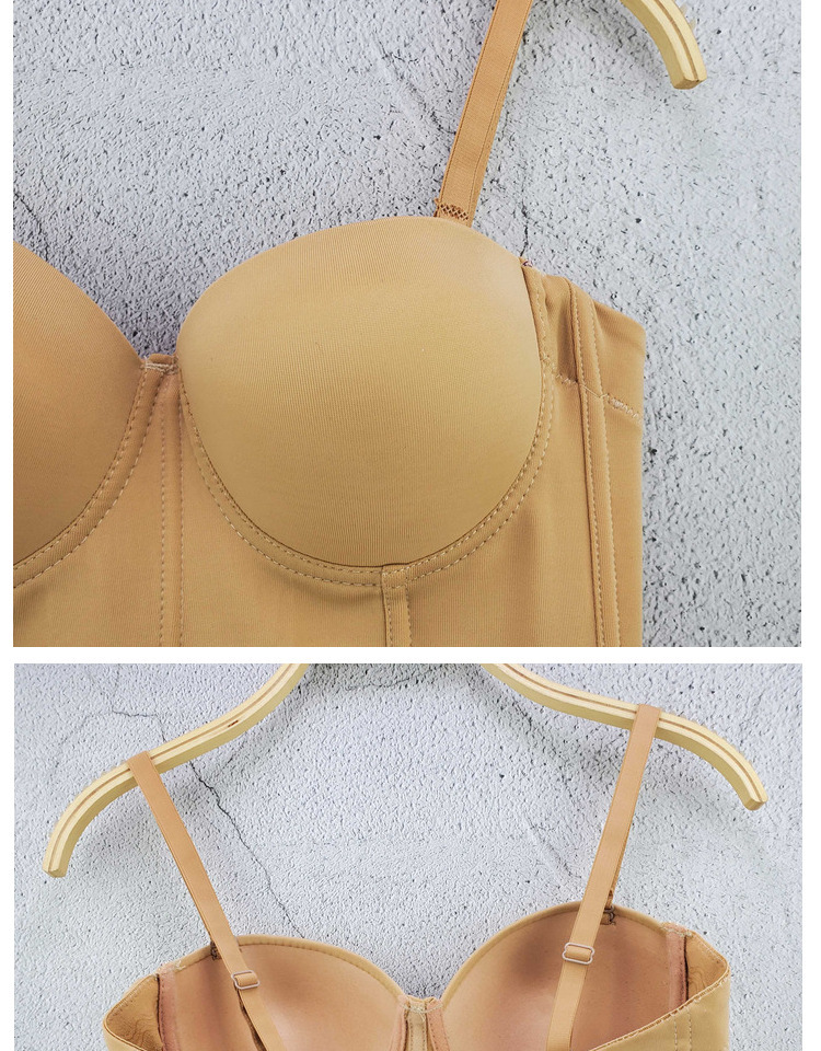 Title 12, Back Tube Top Solid Color Bra Small Sling Detac...