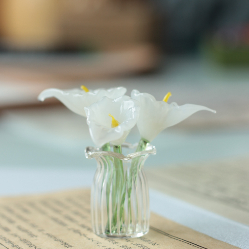 Zibo glass flower ornament (leaves)