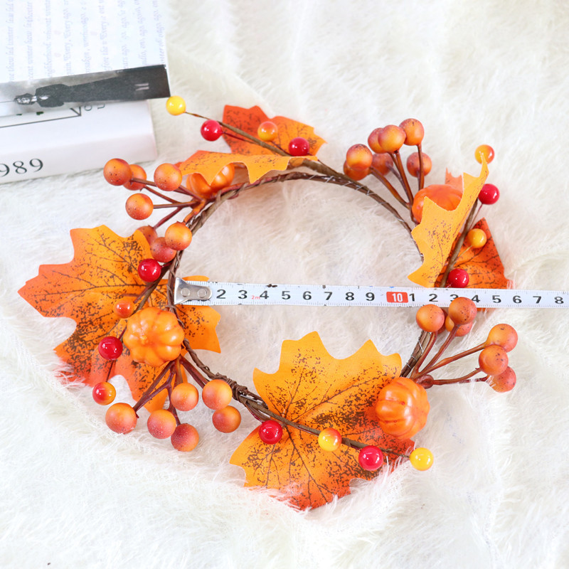 Maple Leaf Pumpkin Garland