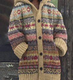 Retro Coat Lazy Hooded Knitted Qs52 5 - Shop at LoveMi