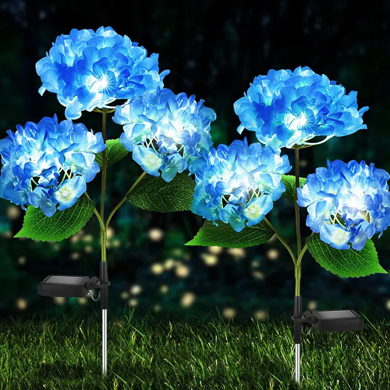 Solar Hydrangea Lights Floor Outlet Outdoor Garden