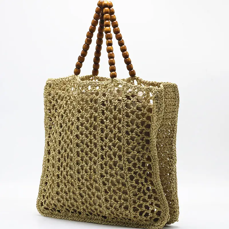 Hollow-out Handbag Beach Woven Bag Summer Fashion Straw Bag