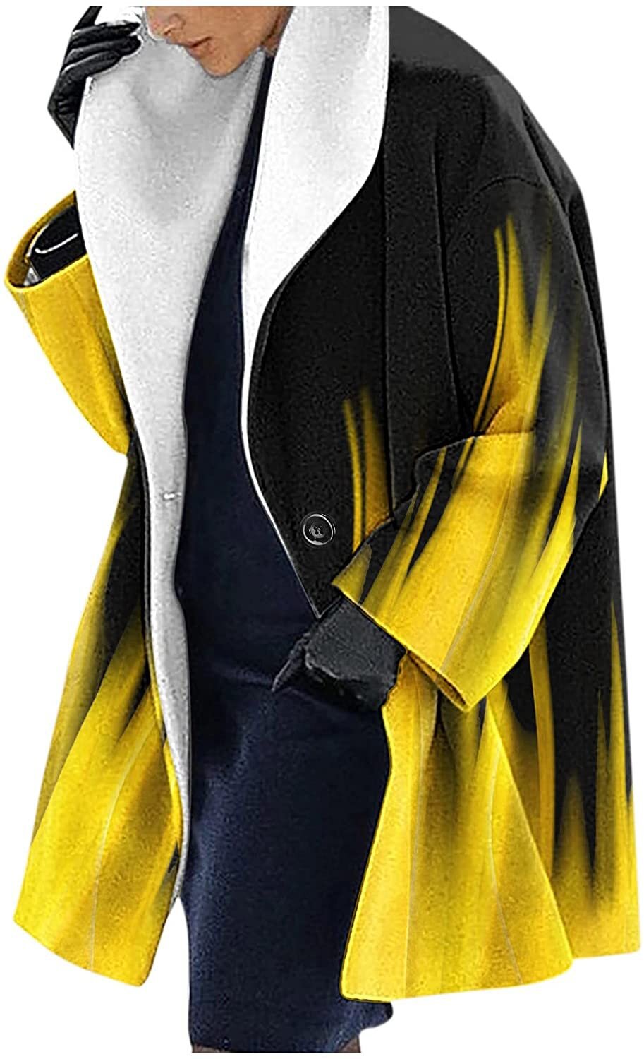 Mid-length Fall And Winter Lapels Loose Casual Hooded Coat - Image 5
