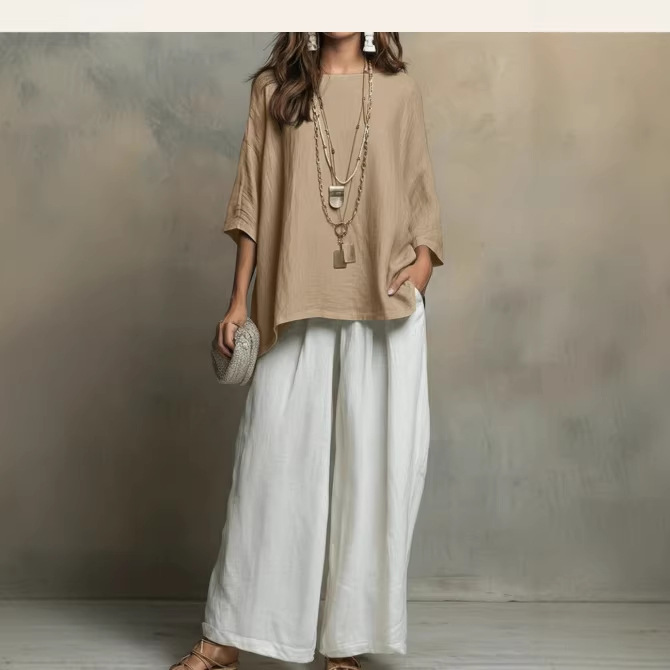 Casual Two-Piece Top Set