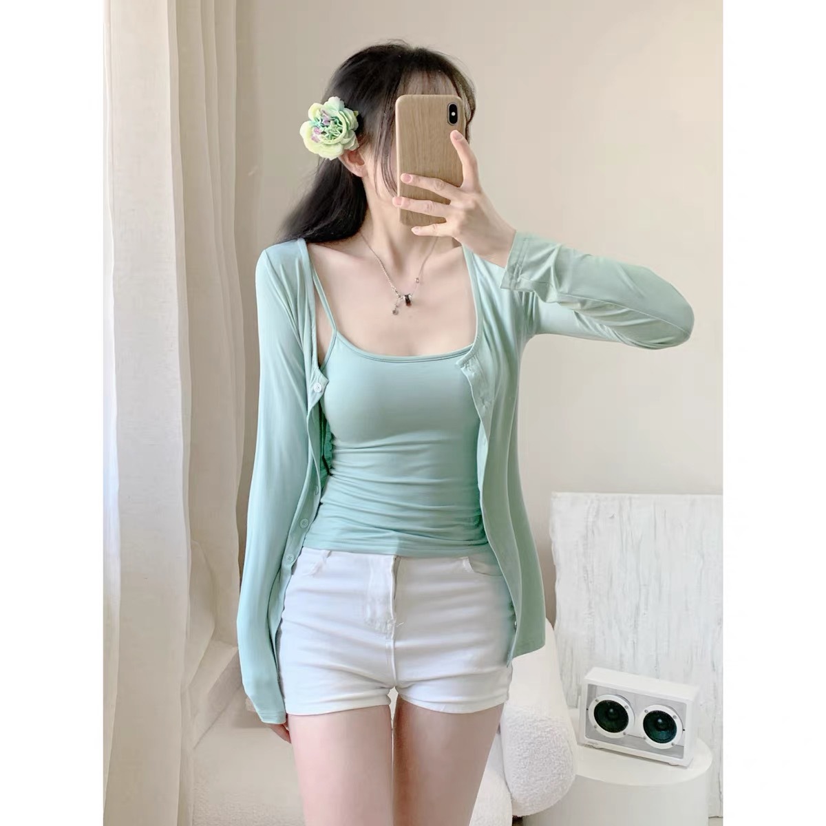 Outerwear Base Layer Camisole With Built-in Chest Pads