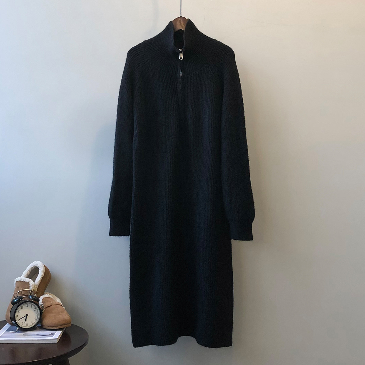 Raglan Sleeve Knit Dress