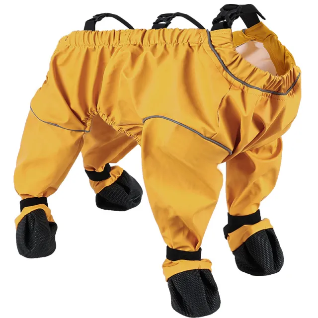 Dog Four Seasons Breathable Soft Bottom Jumpsuit Yellow - Shop at LoveMi