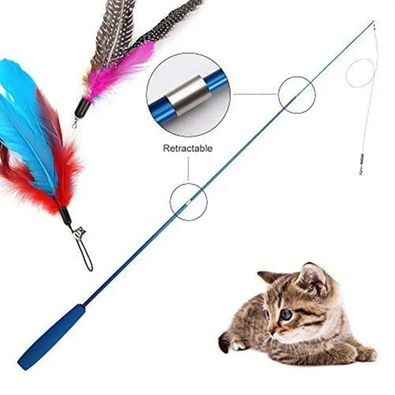 New 3-section Portable Retractable Pet Cat Toy