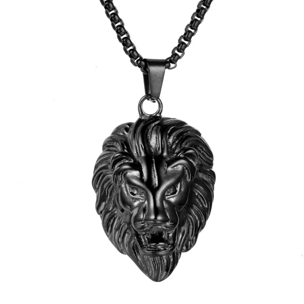 Retro Style Personalized Lion's Head Pendant
