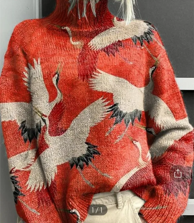 Women's 3D Digital Printing Fresh Cloak Coat Sweater Pullover 9Color M - Shop at LoveMi