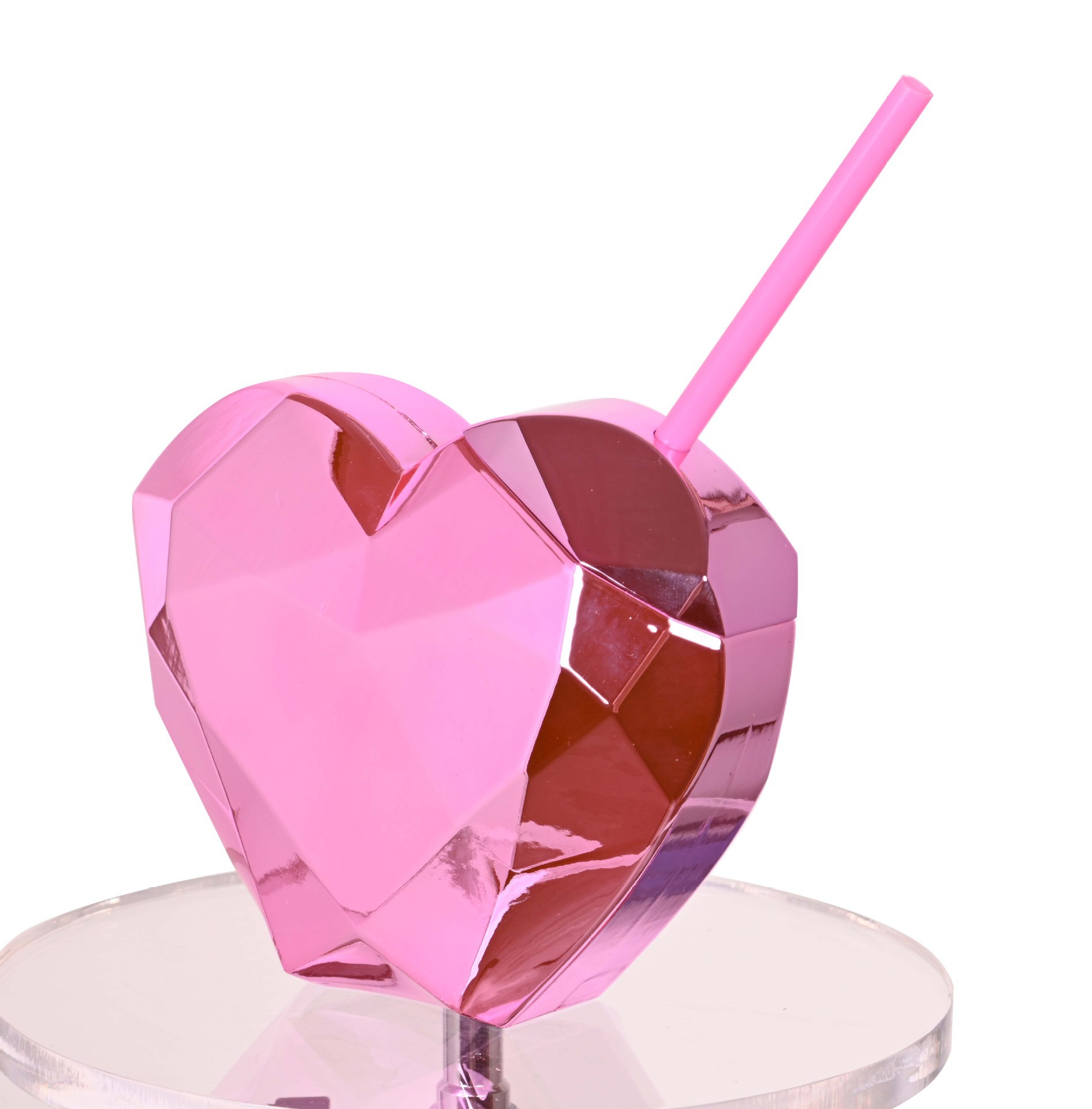 Pink Straw Transparent