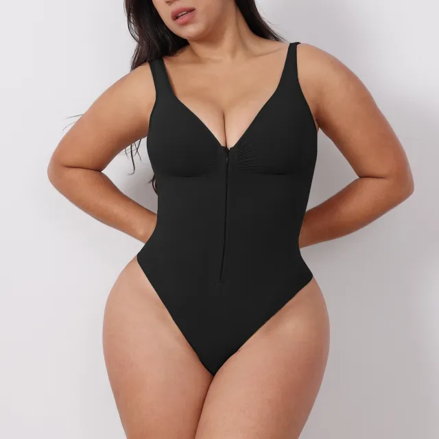 Women's Slimming Underwear Bodysuit Corset Body Shaper Waist Shaper Shapewear Woman Post Surgical Slimming Zip Jumpsuit Black - Shop at LoveMi