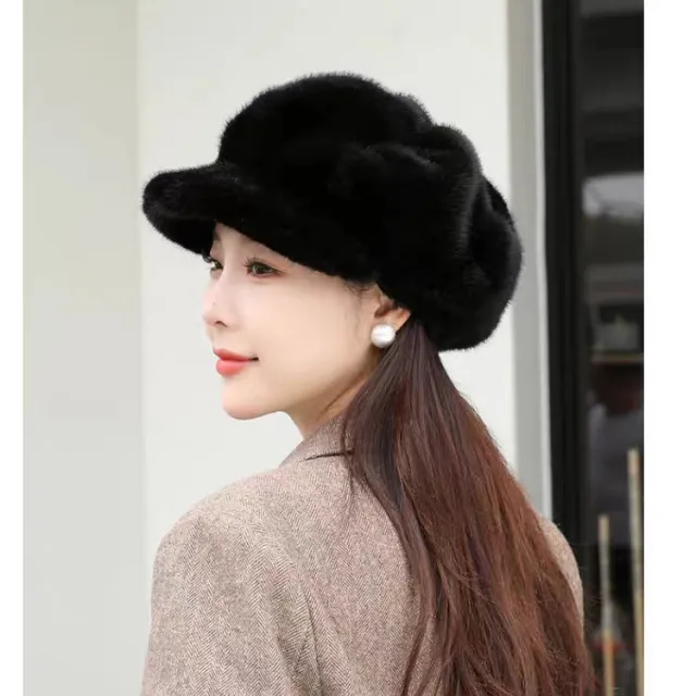 Autumn And Winter New Korean Fashion Women's Pumpkin Hat Black - Shop at LoveMi
