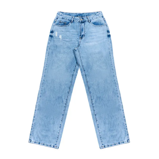 Simple And Stylish Casual Trousers Street Skinny Jeans Blue - Shop at LoveMi