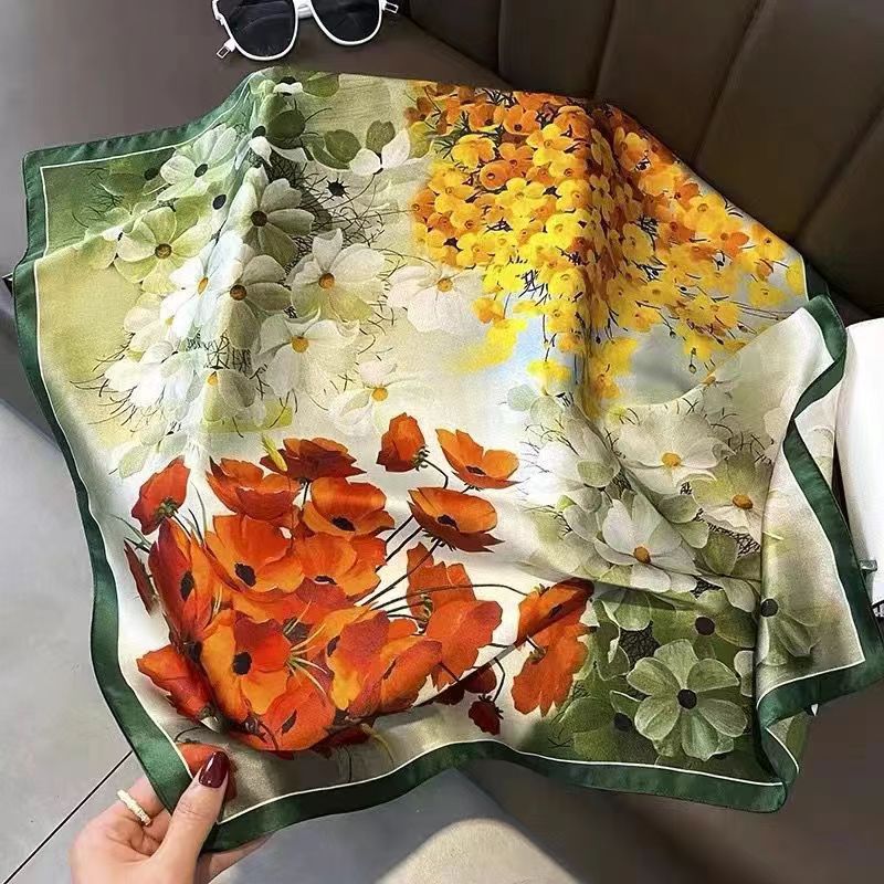 Women's High-end Thin Square Scarf - Image 27