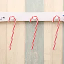 Red And White Crutch 6Pcs