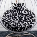 Black Crescent Black Round Pad