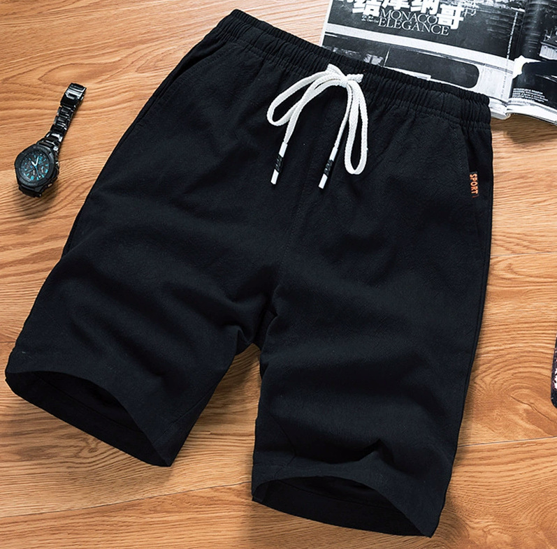 Men's Pants Summer Cotton And Linen Casual Loose Shorts