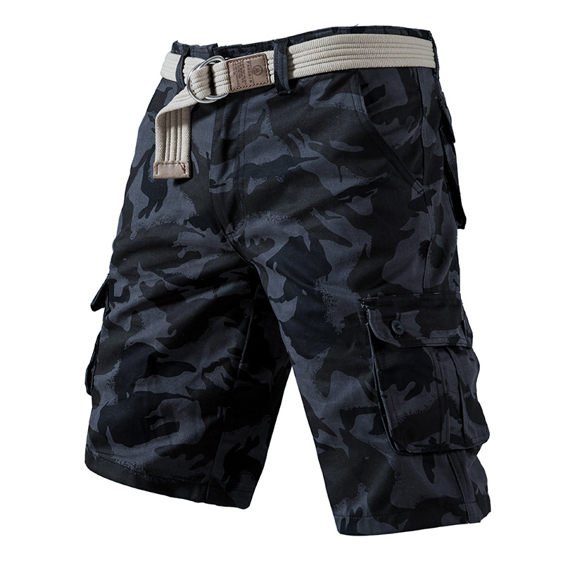 Black Camouflage Shorts