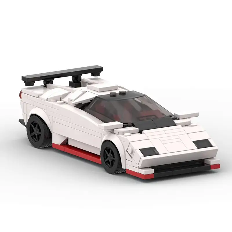 Building Block Racing Classic 8 Grid Sports Car Assembled Toy