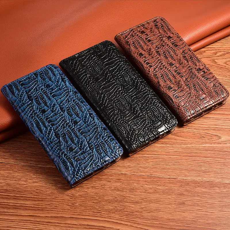 Genuine Leather Flip Protective Case