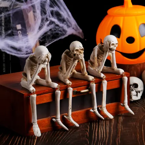 Halloween Skull Resin Decorations Ghost Festival Atmosphere