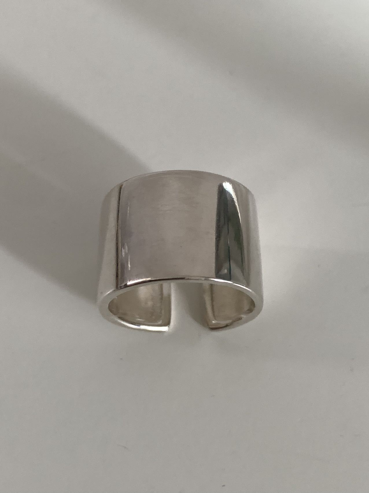 New Korean Blogger With 925 Whole Body Material Continuous Wear Ring Geometric Ring Fearless Color Lasting P19-2