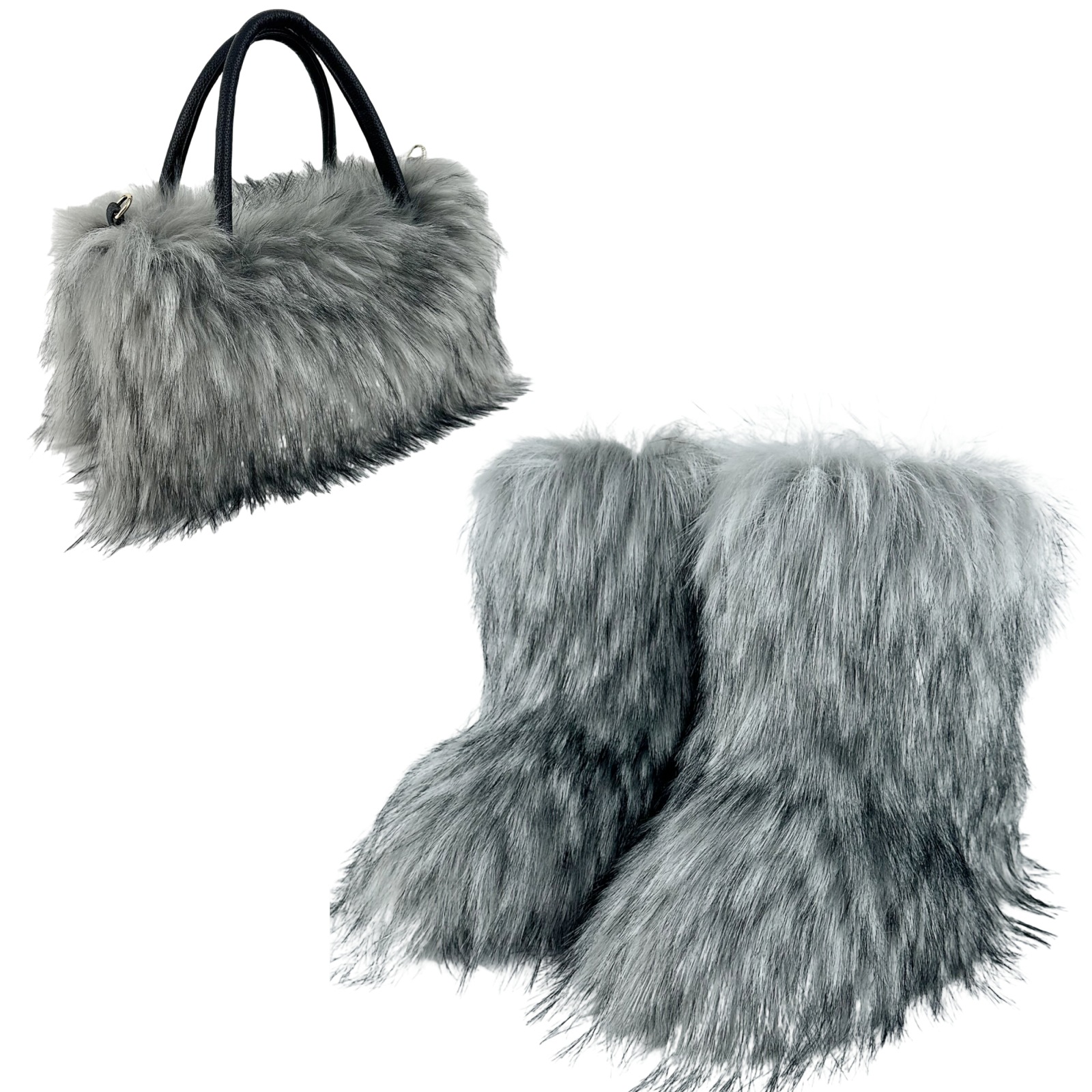 Title 6, All-match High-texture Raccoon Fur Handbag