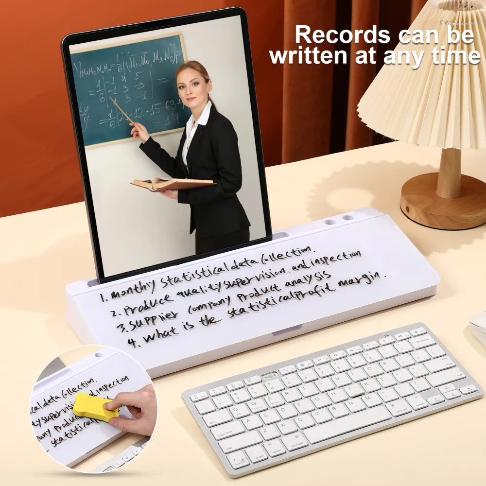 Desktop Whiteboard Storage Writing Board Tempered Glass